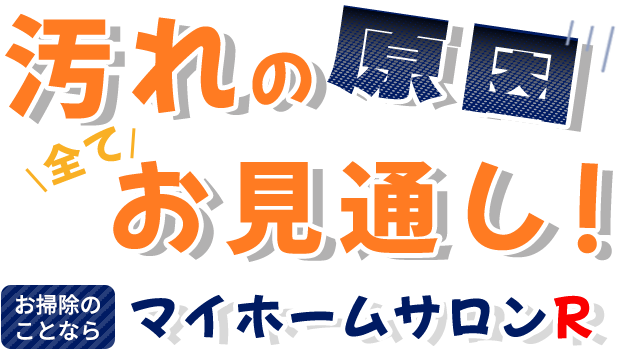 汚れの原因全てお見通し!お掃除のことならマイホームサロンR